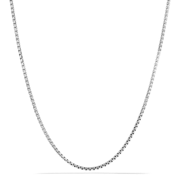New Silver Box Chain Necklace - Picture 2 of 13